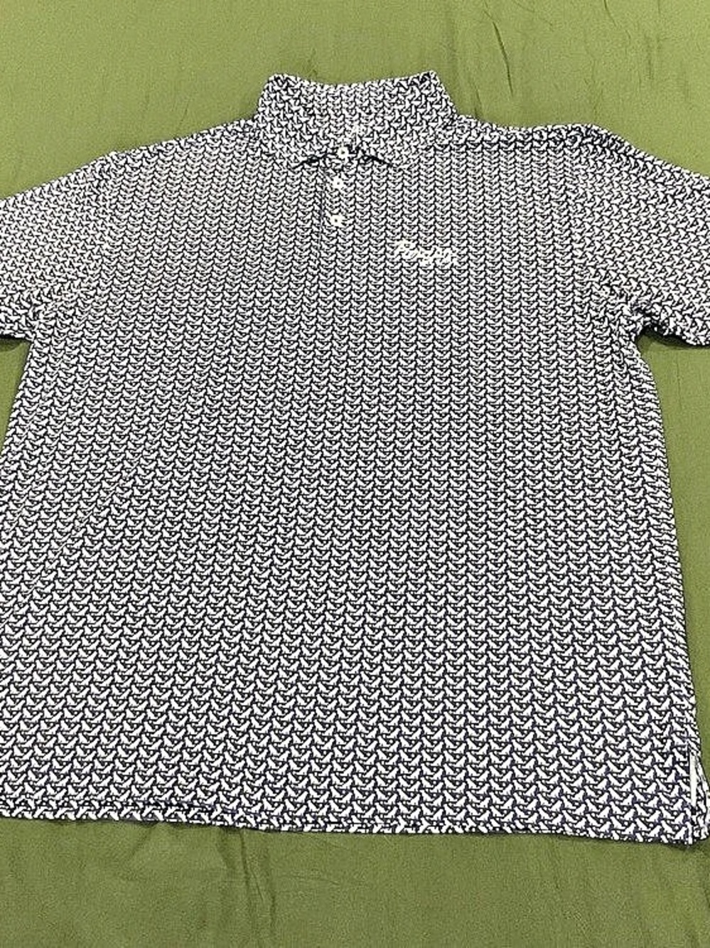 Golf Rhoback Pardon My Take Men's Animal Print Polo blue & White & yellow